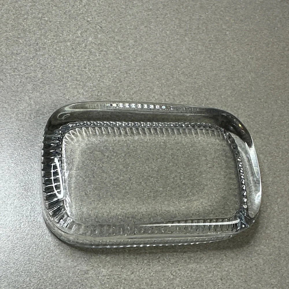 19th Century Clear Cut Glass Soap Dish